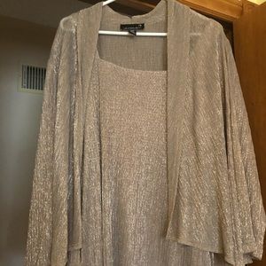 Formal Laura plus Gold dress and jacket 20W